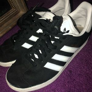 Adidas Gazelle Black and White Sneakers